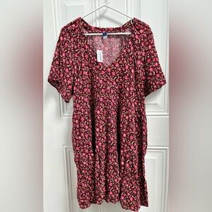 Women’s Old Navy V-Neck Mini Swing Dress